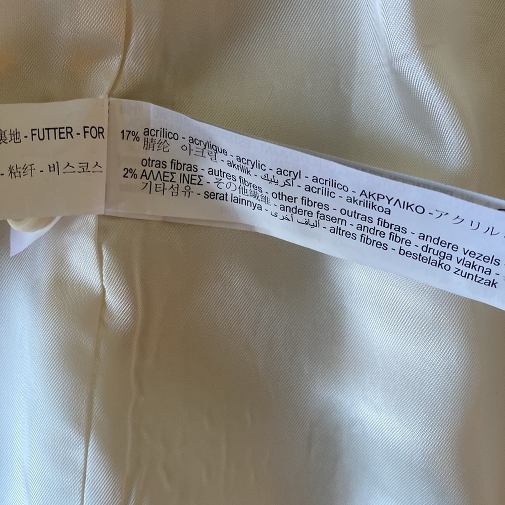 Zara Ivory Coat S - Picture 8 of 10